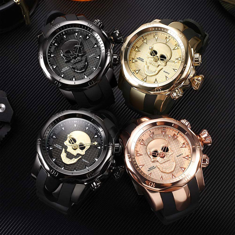 Skull Fashion Men's Wristwatch - GearMeeUp