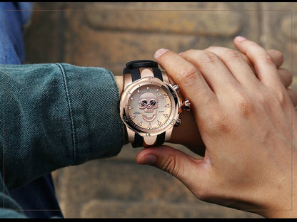 Skull Fashion Men's Wristwatch - GearMeeUp