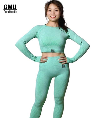Vital Seamless Leggings & Crop Top Long Sleeve