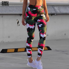 Mid-Waist Compression Camouflage Leggings