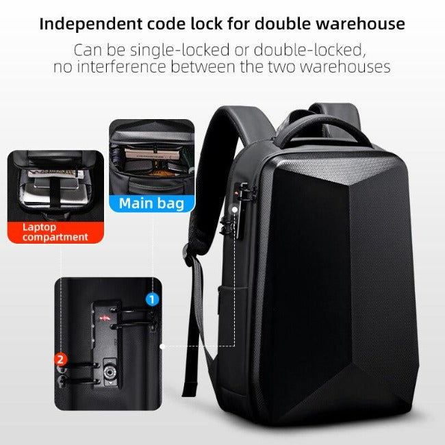 Anti-Theft Diamond Geometric Design Backpack - GearMeeUp
