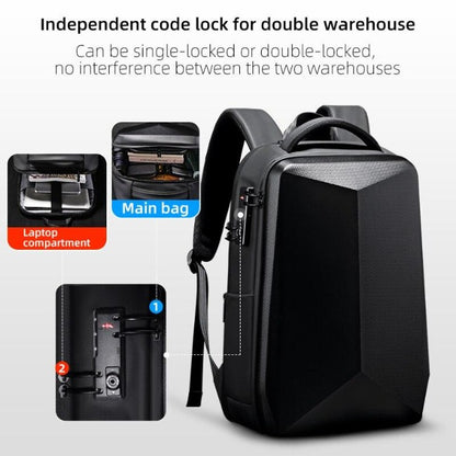 Anti-Theft Diamond Geometric Design Backpack - GearMeeUp