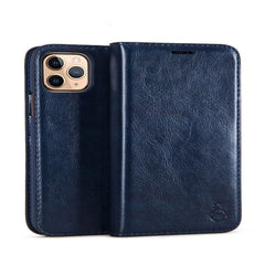 Handmade Genuine Leather Flip Cases Cover For iPhone - GearMeeUp