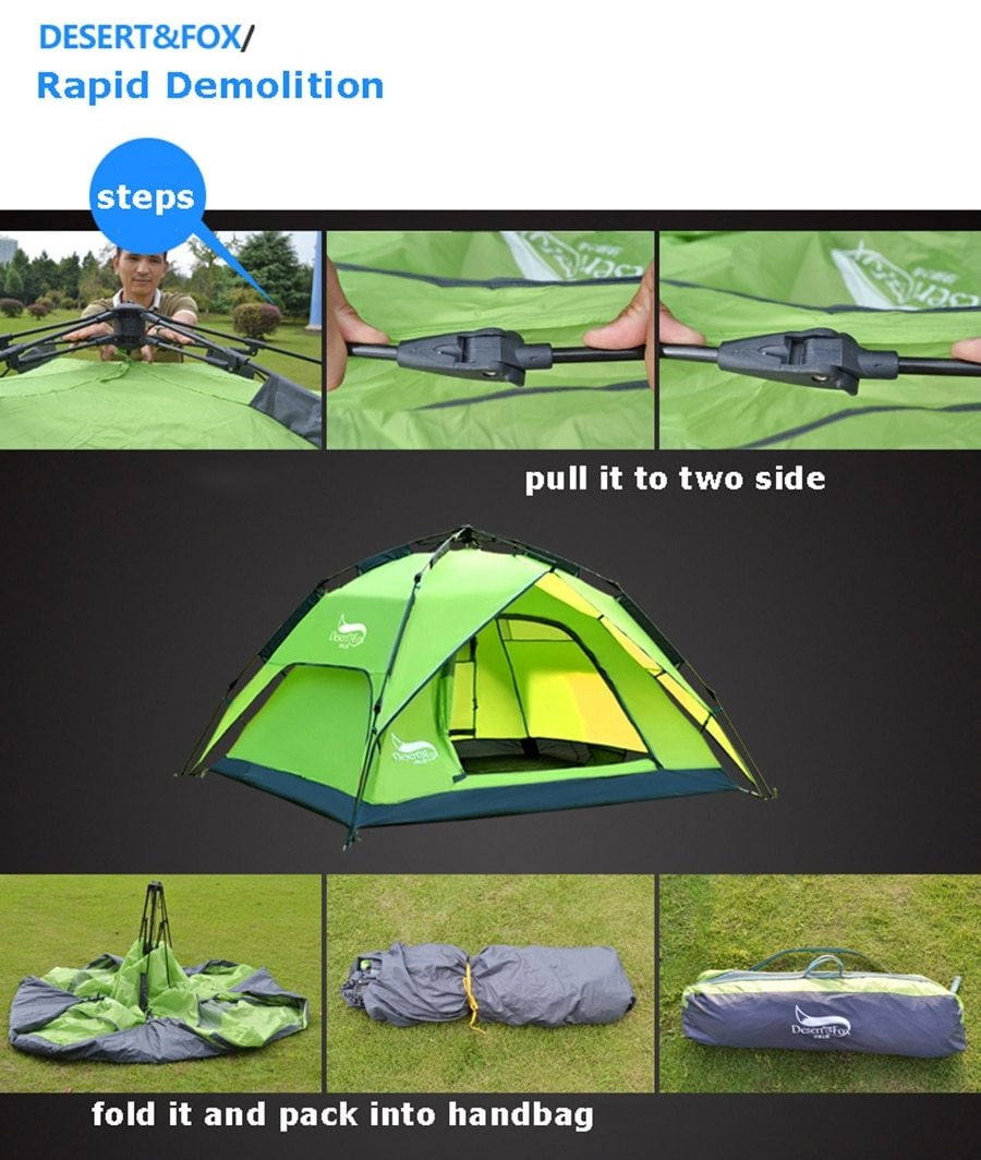 Double Layer Instant Setup Tent - GearMeeUp