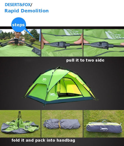 Double Layer Instant Setup Tent - GearMeeUp