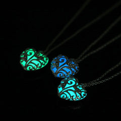 Bohemian Luminous Stone Heart Necklace - GearMeeUp