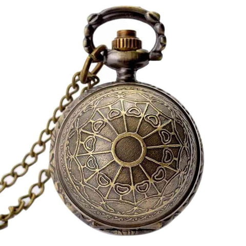 Retro Clock Harry Potter Necklace Pocket Watch - GearMeeUp