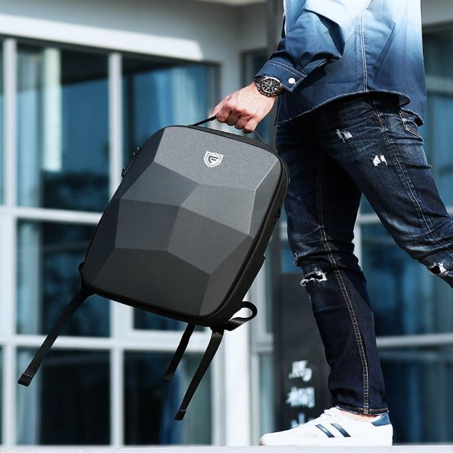 Anti Theft Hard Shell Polyhedron Backpack - GearMeeUp