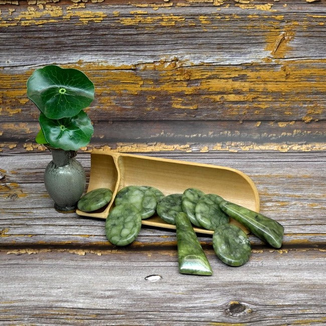 Natural Jade Hot Stone Massage Set - GearMeeUp