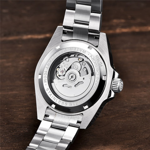 Luxurious Mechanical Automatic Stainless Steel Watch - GearMeeUp