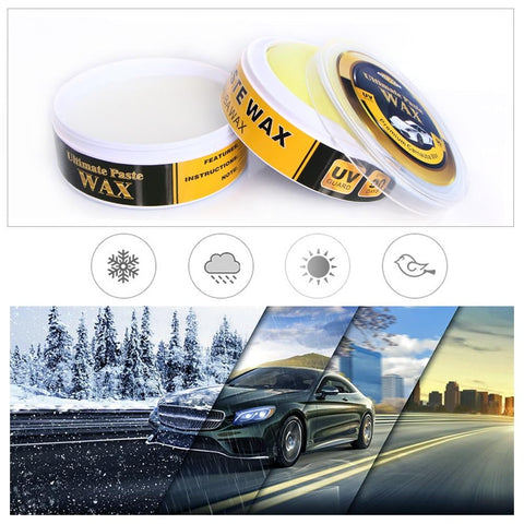 Premium Carnauba Car Wax Crystal Hard Wax Paint Care Scratch Repair Maintenance Wax Paint Surface Coating Free Sponge - GearMeeUp