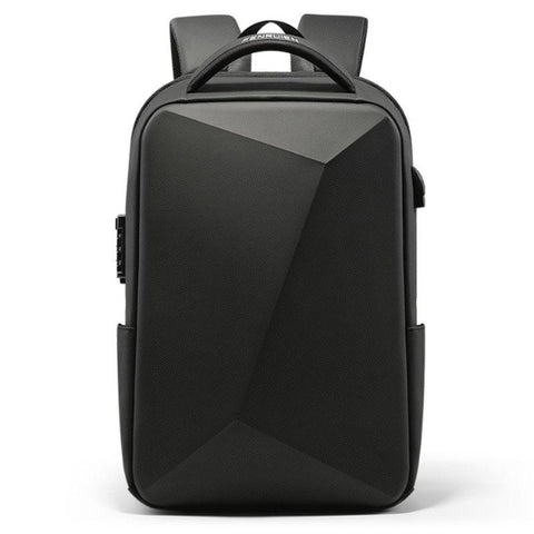 Anti Theft Hard Shell Geometric Design Backpack - GearMeeUp