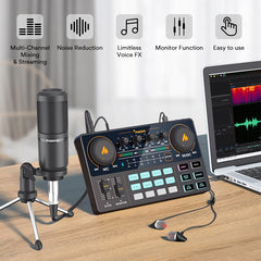 Microphone Mixer Sound Card Audio Podmaster - GearMeeUp