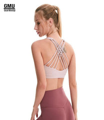 Cross Strappy Medium Impact Sports Bra