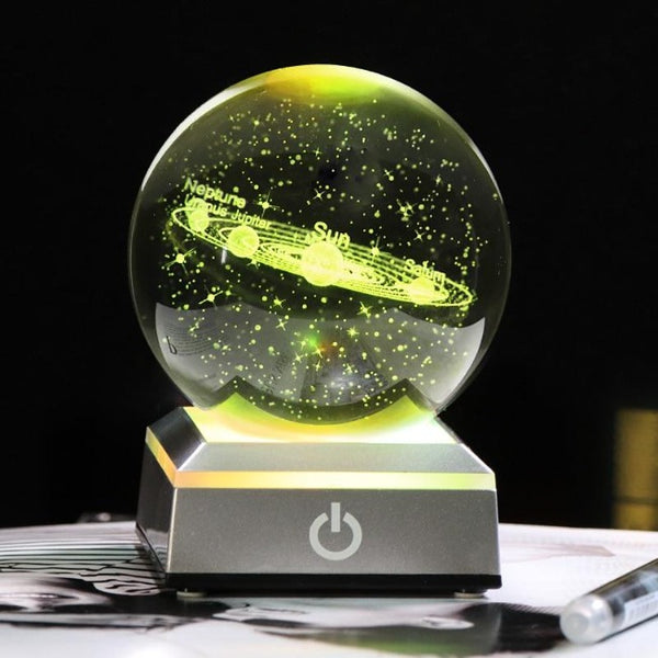Crystal Solar System with a Touch Switch LED Light Base