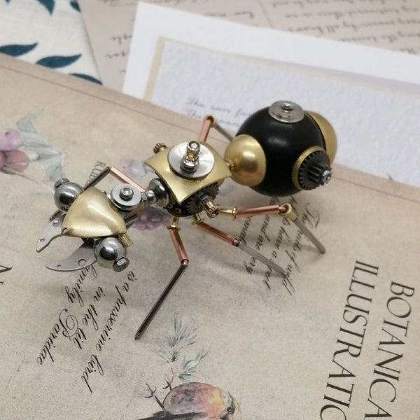 3D Metal Mechanical Insect Decor