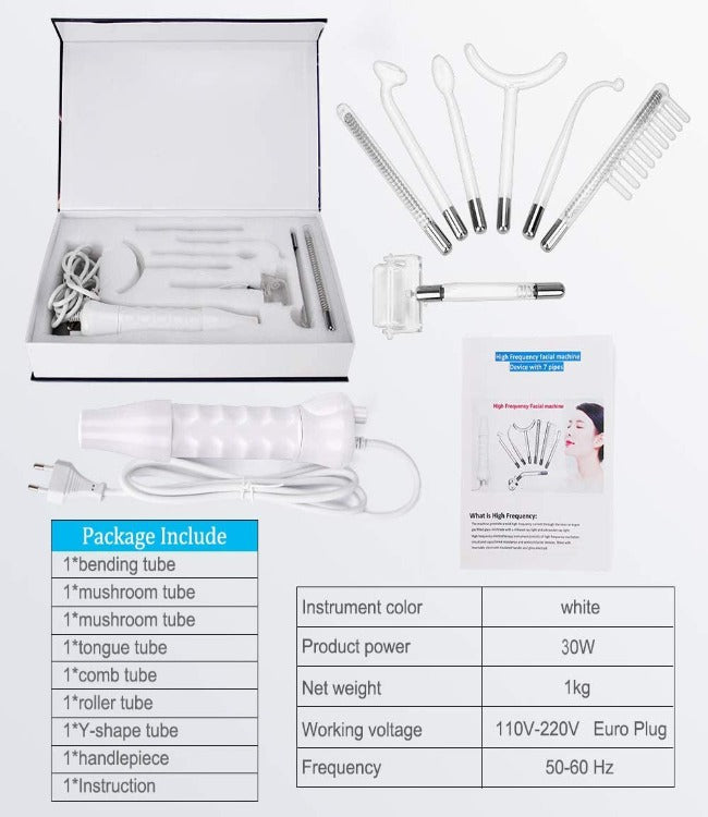 GearMeeUp Portable High Frequency Facial Therapy Wand