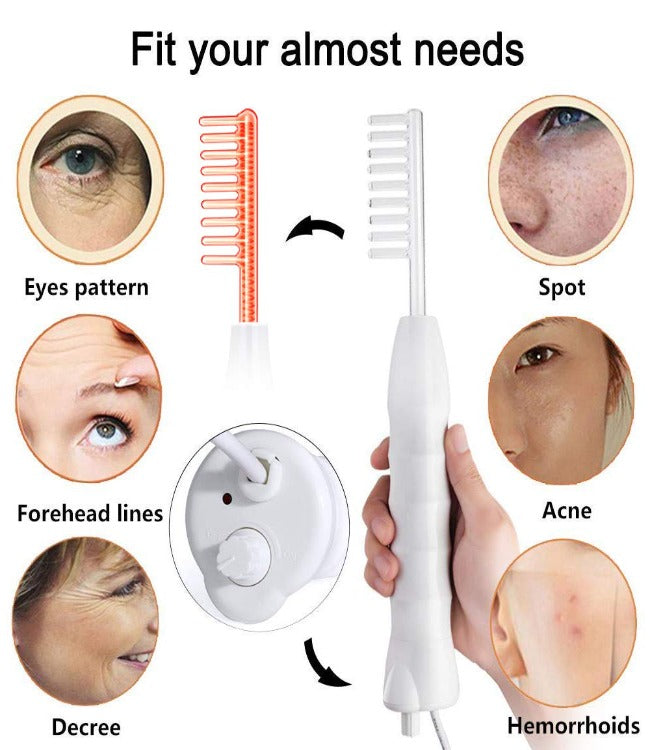GearMeeUp Portable High Frequency Facial Therapy Wand