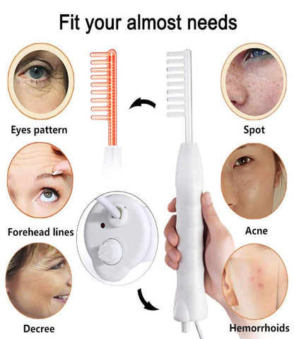 GearMeeUp Portable High Frequency Facial Therapy Wand