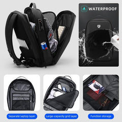 Anti Theft Hard Shell Polyhedron Backpack - GearMeeUp