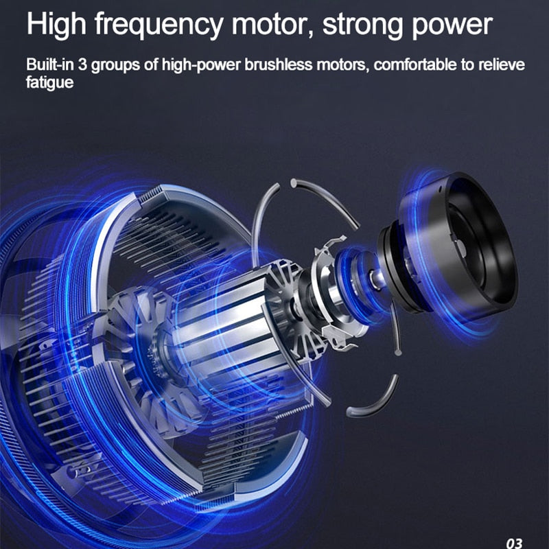 Heated Car Cushion Massager 4D Design