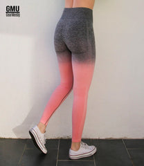 High Waisted Ombre Seamless Sports Leggings