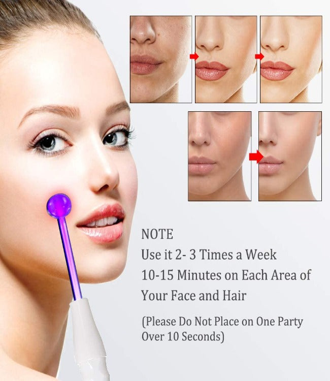 GearMeeUp Portable High Frequency Facial Therapy Wand