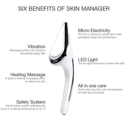 Microcurrent Ion Skin Tightening Wrinkle Remover Device - GearMeeUp
