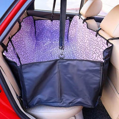 Pet carriers Oxford Fabric Paw pattern Car Pet Seat Cover Dog Car Back Seat Carrier Waterproof Pet Mat Hammock Cushion Protector - GearMeeUp