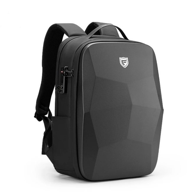 Anti Theft Hard Shell Polyhedron Backpack - GearMeeUp