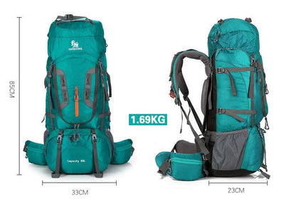 80L Camping Hiking Backpack - GearMeeUp