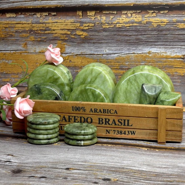 Natural Jade Hot Stone Massage Set - GearMeeUp