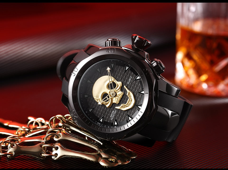 Skull Fashion Men's Wristwatch - GearMeeUp