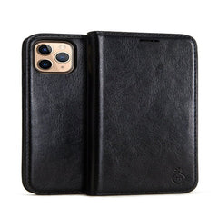 Handmade Genuine Leather Flip Cases Cover For iPhone - GearMeeUp