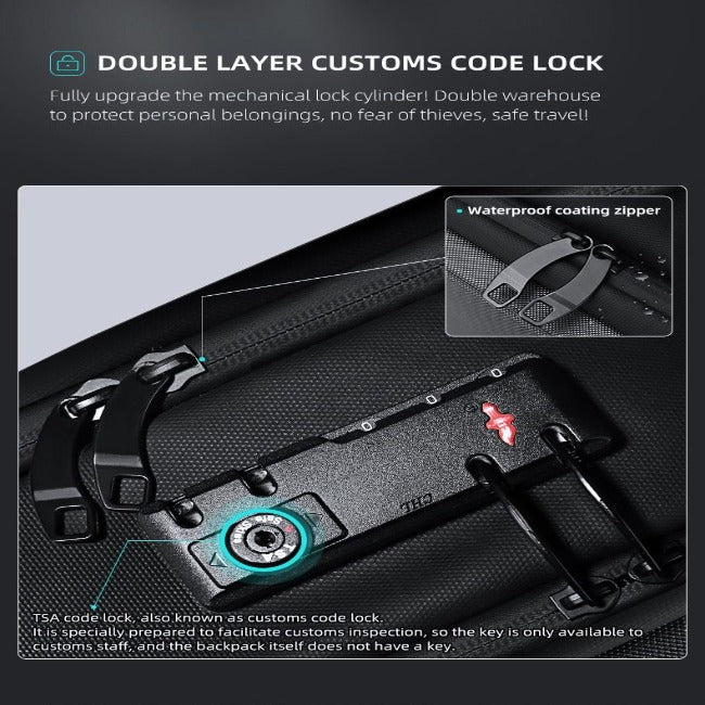 Anti Theft Hard Shell Polyhedron Backpack - GearMeeUp