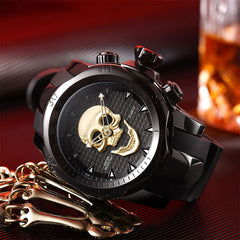 Skull Fashion Men's Wristwatch - GearMeeUp