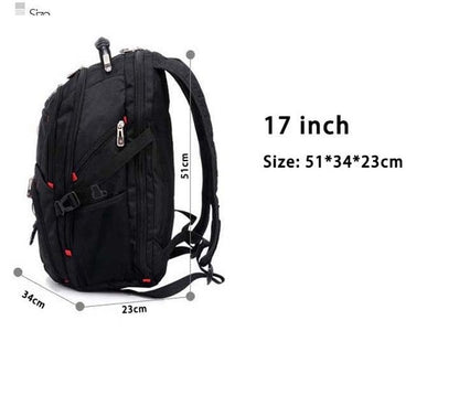 Swiss Multifunctional Waterproof Laptop Backpack - GearMeeUp