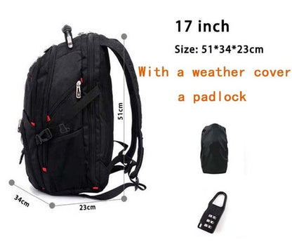 Swiss Multifunctional Waterproof Laptop Backpack - GearMeeUp