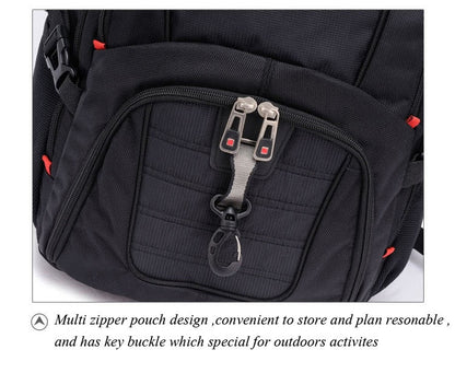Swiss Multifunctional Waterproof Laptop Backpack - GearMeeUp