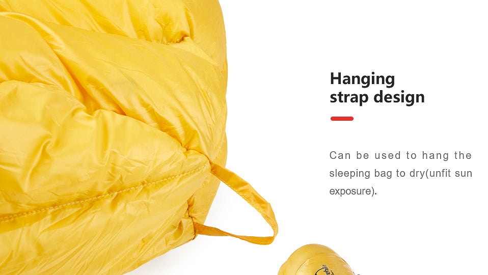 Ultralight Outdoor White Goose Down Mummy Sleeping Bag - GearMeeUp