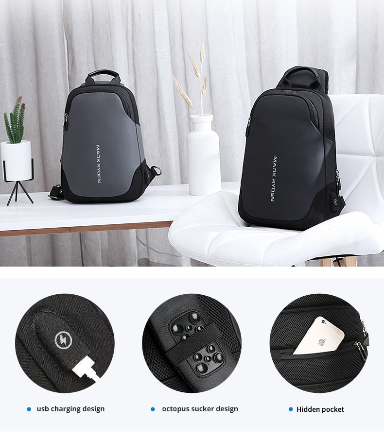Anti Theft Waterproof Crossbody Bag - GearMeeUp