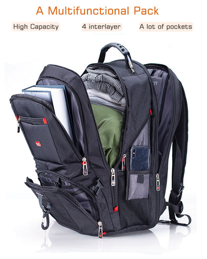 Swiss Multifunctional Waterproof Laptop Backpack - GearMeeUp