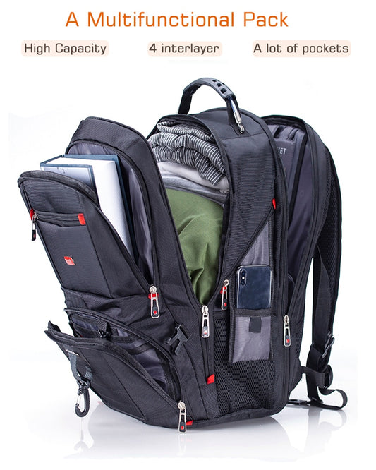 Swiss Multifunctional Waterproof Laptop Backpack - GearMeeUp