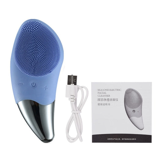 Waterproof Sonic Facial Cleaner Massager - GearMeeUp