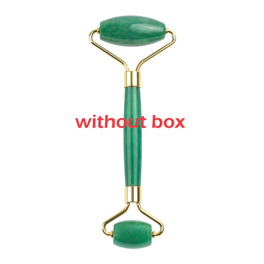 Electric Vibrating Natural Rose Quartz Jade Roller - GearMeeUp