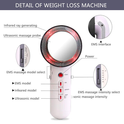 3 in 1 EMS Infrared Ultrasonic Body Massager - GearMeeUp