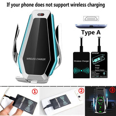 10W Automatic Car Phone Clamp Qi Wireless Charger - GearMeeUp