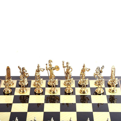 Historical Rome Figures Metal Chess Set - GearMeeUp