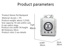 Durable Limited Transparent Pet Backpack - GearMeeUp