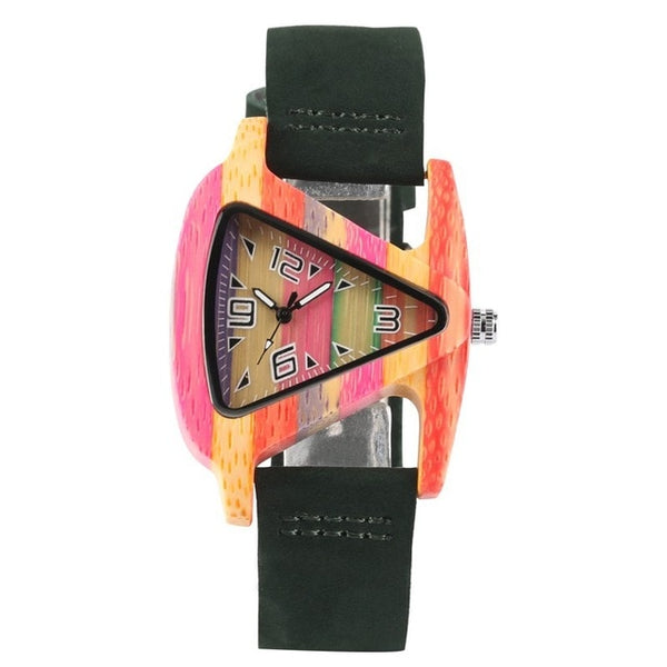 Unique Colourful Wood Watch